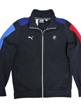 BMW x PUMA Full Zip Jacket Light Track Sweater Shacket Mens Medium